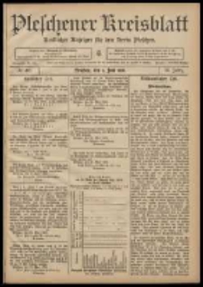 Pleschener Kreisblatt: Amtlicher Anzeiger für den Kreis Pleschen 1908.06.06 Jg.56 Nr46