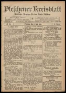 Pleschener Kreisblatt: Amtlicher Anzeiger f&uuml;r den Kreis Pleschen 1908.06.17 Jg.56 Nr49