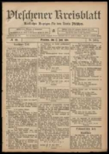 Pleschener Kreisblatt: Amtlicher Anzeiger für den Kreis Pleschen 1908.06.17 Jg.56 Nr49