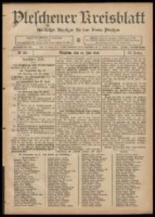 Pleschener Kreisblatt: Amtlicher Anzeiger für den Kreis Pleschen 1908.06.20 Jg.56 Nr50