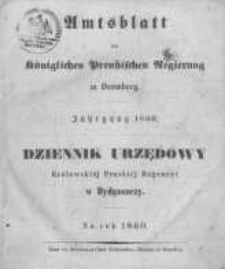 Amtsblatt der K&ouml;niglichen Preussischen Regierung zu Bromberg. 1860.01.06 No.1