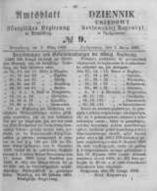 Amtsblatt der K&ouml;niglichen Preussischen Regierung zu Bromberg. 1860.03.02 No.9
