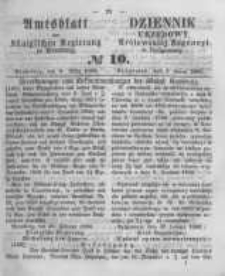 Amtsblatt der K&ouml;niglichen Preussischen Regierung zu Bromberg. 1860.03.09 No.10