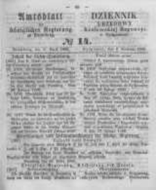 Amtsblatt der K&ouml;niglichen Preussischen Regierung zu Bromberg. 1860.04.06 No.14