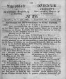 Amtsblatt der K&ouml;niglichen Preussischen Regierung zu Bromberg. 1860.06.01 No.22