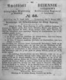 Amtsblatt der K&ouml;niglichen Preussischen Regierung zu Bromberg. 1860.08.17 No.33