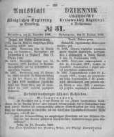 Amtsblatt der K&ouml;niglichen Preussischen Regierung zu Bromberg. 1860.12.21 No.51