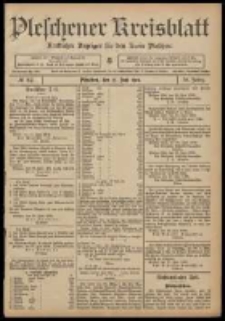 Pleschener Kreisblatt: Amtlicher Anzeiger f&uuml;r den Kreis Pleschen 1908.06.27 Jg.56 Nr52