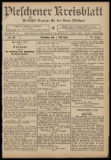 Pleschener Kreisblatt: Amtlicher Anzeiger f&uuml;r den Kreis Pleschen 1908.07.01 Jg.56 Nr53