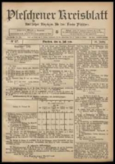 Pleschener Kreisblatt: Amtlicher Anzeiger f&uuml;r den Kreis Pleschen 1908.07.15 Jg.56 Nr57