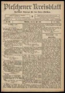 Pleschener Kreisblatt: Amtlicher Anzeiger f&uuml;r den Kreis Pleschen 1908.07.25 Jg.56 Nr60