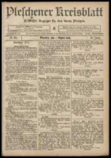 Pleschener Kreisblatt: Amtlicher Anzeiger f&uuml;r den Kreis Pleschen 1908.08.01 Jg.56 Nr62
