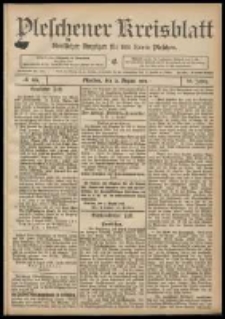 Pleschener Kreisblatt: Amtlicher Anzeiger f&uuml;r den Kreis Pleschen 1908.08.12 Jg.56 Nr65