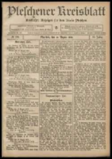 Pleschener Kreisblatt: Amtlicher Anzeiger für den Kreis Pleschen 1908.08.22 Jg.56 Nr68