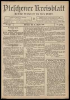 Pleschener Kreisblatt: Amtlicher Anzeiger für den Kreis Pleschen 1908.08.26 Jg.56 Nr69