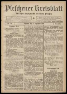 Pleschener Kreisblatt: Amtlicher Anzeiger f&uuml;r den Kreis Pleschen 1908.09.12 Jg.56 Nr74