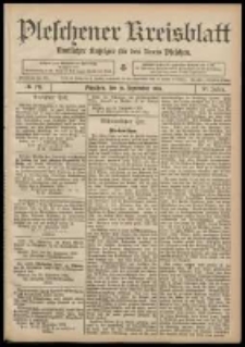 Pleschener Kreisblatt: Amtlicher Anzeiger für den Kreis Pleschen 1908.09.26 Jg.56 Nr78