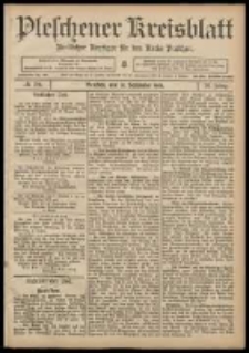 Pleschener Kreisblatt: Amtlicher Anzeiger für den Kreis Pleschen 1908.09.30 Jg.56 Nr79