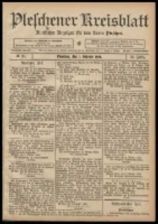 Pleschener Kreisblatt: Amtlicher Anzeiger f&uuml;r den Kreis Pleschen 1908.10.07 Jg.56 Nr81