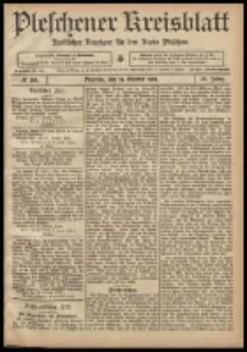 Pleschener Kreisblatt: Amtlicher Anzeiger f&uuml;r den Kreis Pleschen 1908.10.24 Jg.56 Nr86