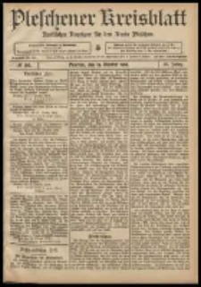 Pleschener Kreisblatt: Amtlicher Anzeiger für den Kreis Pleschen 1908.10.24 Jg.56 Nr86