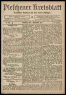 Pleschener Kreisblatt: Amtlicher Anzeiger f&uuml;r den Kreis Pleschen 1908.11.04 Jg.56 Nr89