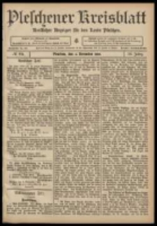 Pleschener Kreisblatt: Amtlicher Anzeiger für den Kreis Pleschen 1908.11.04 Jg.56 Nr89