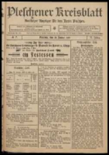 Pleschener Kreisblatt: Amtlicher Anzeiger f&uuml;r den Kreis Pleschen 1909.01.23 Jg.57 Nr7