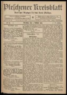 Pleschener Kreisblatt: Amtlicher Anzeiger f&uuml;r den Kreis Pleschen 1909.02.06 Jg.57 Nr11
