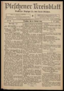 Pleschener Kreisblatt: Amtlicher Anzeiger f&uuml;r den Kreis Pleschen 1909.02.10 Jg.57 Nr12