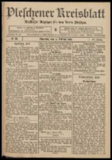 Pleschener Kreisblatt: Amtlicher Anzeiger für den Kreis Pleschen 1909.02.13 Jg.57 Nr13