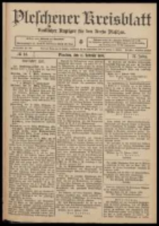 Pleschener Kreisblatt: Amtlicher Anzeiger für den Kreis Pleschen 1909.02.17 Jg.57 Nr14