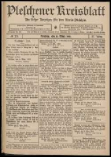 Pleschener Kreisblatt: Amtlicher Anzeiger für den Kreis Pleschen 1909.03.10 Jg.57 Nr20