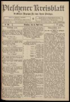 Pleschener Kreisblatt: Amtlicher Anzeiger für den Kreis Pleschen 1909.04.14 Jg.57 Nr30