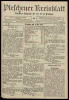 Pleschener Kreisblatt: Amtlicher Anzeiger für den Kreis Pleschen 1909.05.08 Jg.57 Nr37