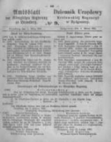 Amtsblatt der K&ouml;niglichen Preussischen Regierung zu Bromberg. 1861.03.01 No.9