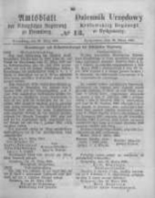 Amtsblatt der Königlichen Preussischen Regierung zu Bromberg. 1861.03.29 No.13