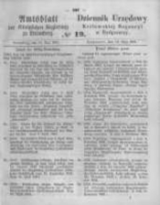 Amtsblatt der K&ouml;niglichen Preussischen Regierung zu Bromberg. 1861.05.10 No.19