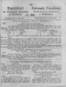 Amtsblatt der K&ouml;niglichen Preussischen Regierung zu Bromberg. 1861.05.17 No.20