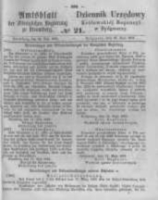Amtsblatt der K&ouml;niglichen Preussischen Regierung zu Bromberg. 1861.05.24 No.21
