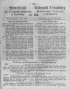 Amtsblatt der K&ouml;niglichen Preussischen Regierung zu Bromberg. 1861.05.31 No.22