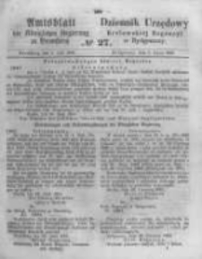 Amtsblatt der K&ouml;niglichen Preussischen Regierung zu Bromberg. 1861.07.05 No.27