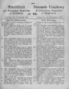 Amtsblatt der K&ouml;niglichen Preussischen Regierung zu Bromberg. 1861.11.15 No.46