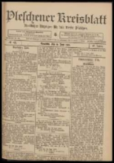 Pleschener Kreisblatt: Amtlicher Anzeiger f&uuml;r den Kreis Pleschen 1909.06.16 Jg.57 Nr48