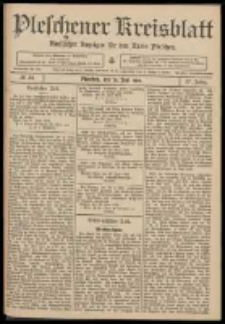 Pleschener Kreisblatt: Amtlicher Anzeiger f&uuml;r den Kreis Pleschen 1909.06.26 Jg.57 Nr51