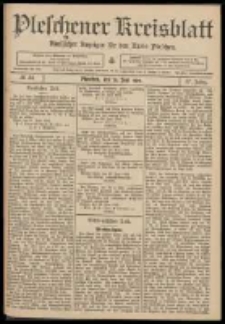 Pleschener Kreisblatt: Amtlicher Anzeiger für den Kreis Pleschen 1909.06.26 Jg.57 Nr51