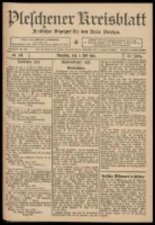 Pleschener Kreisblatt: Amtlicher Anzeiger f&uuml;r den Kreis Pleschen 1909.07.03 Jg.57 Nr53