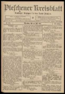 Pleschener Kreisblatt: Amtlicher Anzeiger f&uuml;r den Kreis Pleschen 1909.07.10 Jg.55 Nr55