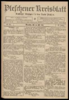 Pleschener Kreisblatt: Amtlicher Anzeiger für den Kreis Pleschen 1909.07.10 Jg.55 Nr55