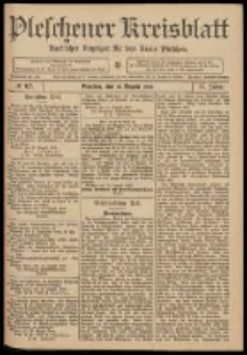 Pleschener Kreisblatt: Amtlicher Anzeiger für den Kreis Pleschen 1909.08.21 Jg.57 Nr67